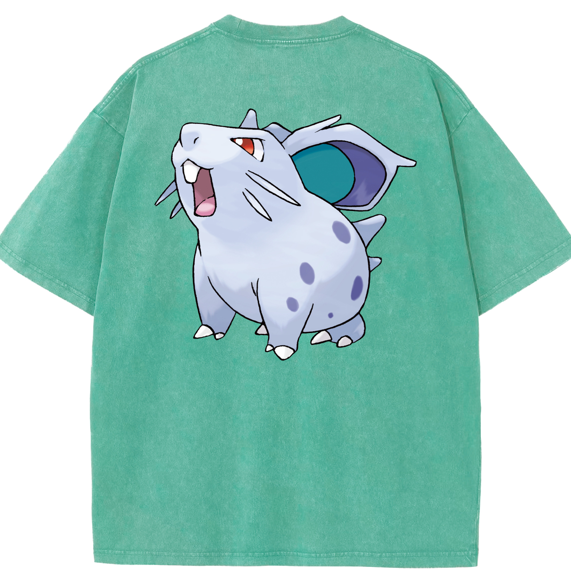 （画像用） ポケットモンスター Pokémon 綿100% ヴィンテージ風 半袖Tシャツ（背面プリント）
